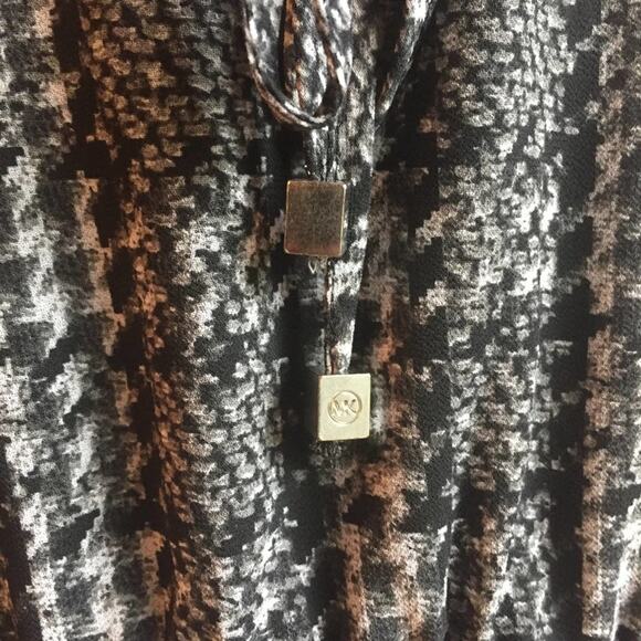 Michael Kors XL maxi cold shoulder dress ruffle bohemian cottagecore - Picture 5 of 7